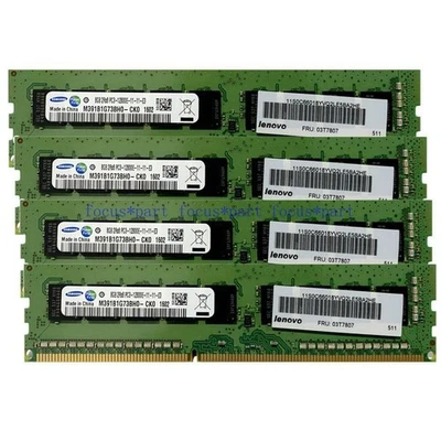DDR3 32GB (4x8GB) PC3-12800E 1600MHz ECC Ungepufferter UDIMM für HP Workstations - Bild 1 von 4