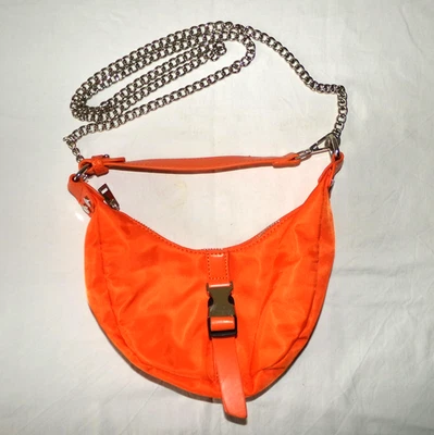 Small Orange Crossbody Strap Bag with Top Handle in good condition - Image 1 of 3