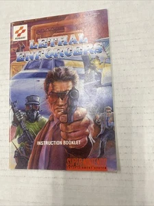 Lethal Enforcers SNES Super Nintendo Instruction Manual Only - Picture 1 of 2