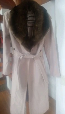 ABRIGO CUELLO DESMONTABLE WORTHINGTON MEZCLA LANA PIEL SINTÉTICA Foto 1 de 4