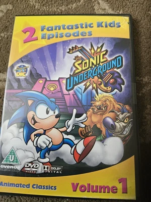 SONIC UNDERGROUND VOLUME 1 DVD 2 EPISODES KIDS SONIC HEDGEHOG CARTOON - Image 1 of 2