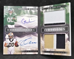 2022 Origins GARRETT WILSON / CHRIS OLAVE Rookie Stars Libretto Patch RC AUTO /49 - Foto 1 di 3