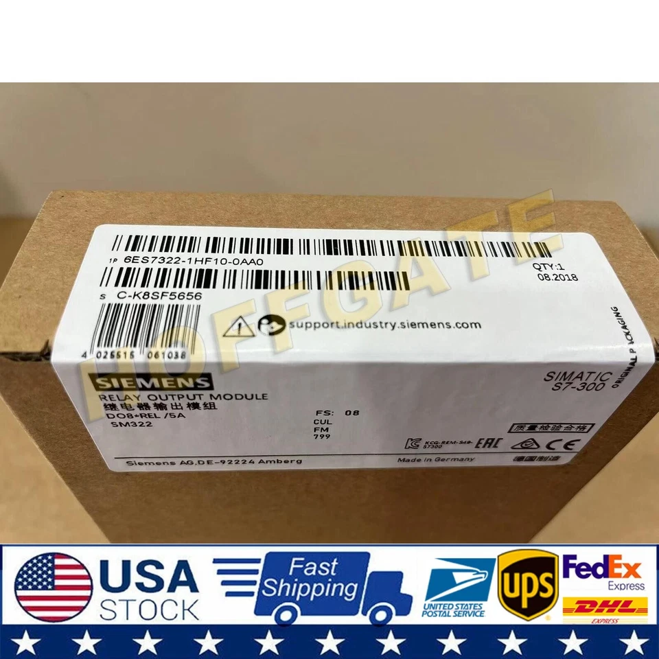 1PCS New Siemens 6ES7322-1HF10-0AA0 6ES7 322-1HF10-0AA0 322-1HF10 - Image 1 of 3