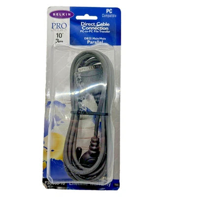 Belkin Direct Cable FD35508-10 PC-to-PC File Transfer DB25 Male / Male 10' - Image 1 of 4