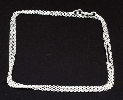 925 Sterling Silver Handmade Jewelry Beautiful Adorable Chain Necklace For Gift Foto 1 de 4