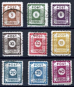 SBZ Nr. 42-50 D III gestempelt geprüft Kunz BPP, MI. 550,- Euro - Bild 1 von 2