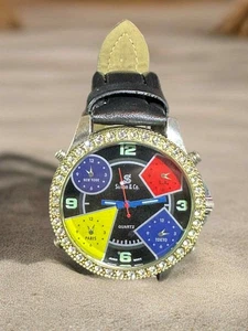 simon & co große Uhr mit Labordiamanten - Bild 1 von 1