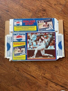 RICKEY HENDERSON 1991 BASEBALL DIET PEPSI 939 DISPLAY EMPTY BOX - Picture 1 of 1