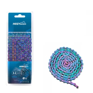 12 Speed e-Bike Chain for Electric Bike,eBike Accessories 136 Links,Multicolored - Picture 1 of 3