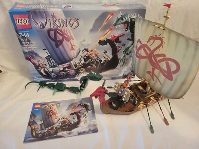 LEGO #7018 Viking Ship challenges the Midgard Serpent (2005) Complete W Box - Image 1 of 4