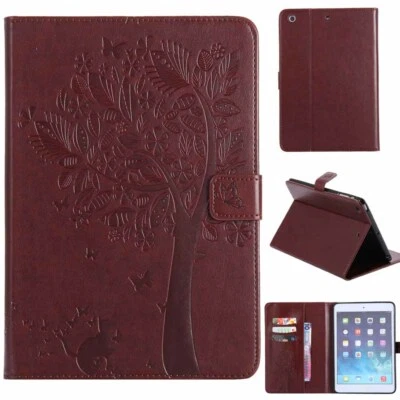 Embossed Flip Leather Stand Case Cover For iPad 7th 6th 5th 4th Gen Mini/Air/Pro - Image 1 of 4