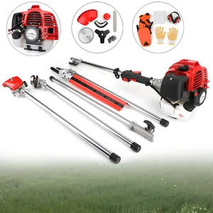 5 in 1 52cc Petrol Hedge Trimmer Chainsaw Brush Cutter Pole Saw Outdoor Tools· - Picture 1 of 12