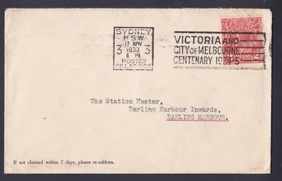 1933 KING GEORGE V 1 1/2d PRE-DECIMAL STAMP MOTOR TRACTORS COMMERCIAL COVER#B197 - Image 1 of 2