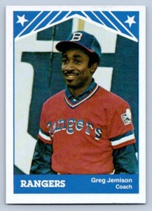 Greg Jemison 1983 TCMA Burlington Rangers 