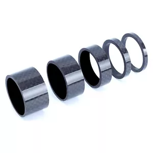 5x distanziatori manubrio bicicletta fibra carbonio 1-1/8" distanziali bici - Imagen 1 de 4
