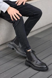Shoetyle - Genuine Leather Men's Casual Boot - Picture 1 of 13