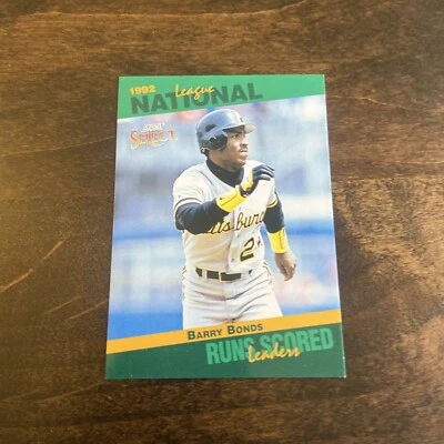 1993 Score - Select League Leaders #40 Barry Bonds - Image 1 of 2
