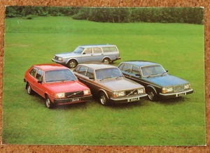 Tarjeta postal Volvo Range 1980 - postal original emitida por Volvo - 244 245 264 343 - Imagen 1 de 2