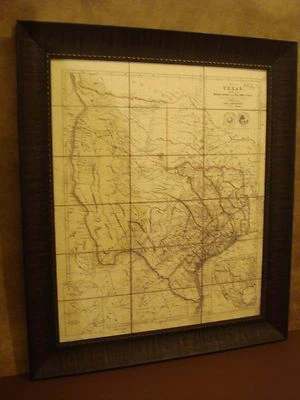 1841 REPUBLIC OF TEXAS MAP FRAMED - JOHN ARROWSMITH - Image 1 of 4