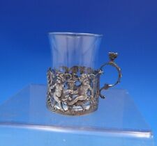 W. Mammatt and Son English Estate Sterling Silver Cup Holder w/Glass Liner #6958