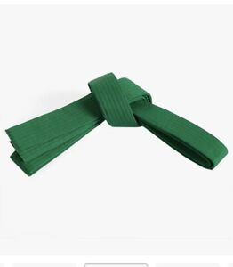 Martial Arts Green Double Wrap Solid Belt Size 3 (25-28” waist) 96”x1.75” NEW