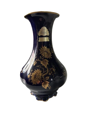 Vase aus Keramik, Kobaltblau - Bild 1 von 4