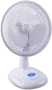 Prem-I-Air 6' 15cm White Oscillating Desktop Fan 2 Speed Setting Quiet Operation - Picture 1 of 6