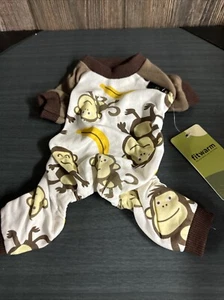 Ropa de mono de algodón suave Fitwarm para XS perro o gatito ver medidas - Imagen 1 de 6