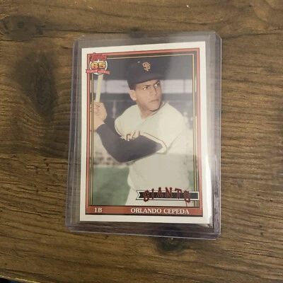 2016 Topps Archives #210 Orlando Cepeda 1991 Style Mint In Top Loader - Image 1 of 4