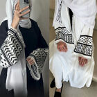Dubai Kaftan Women Muslim Long Cardigan Kimono Dress Islamic Robe Ramadan Abaya