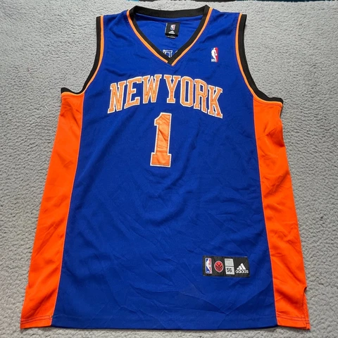 New York Knick Jersey Mens 56 Blue adidas Amar'e Stoudemire NBA Basketball Sewn Cover