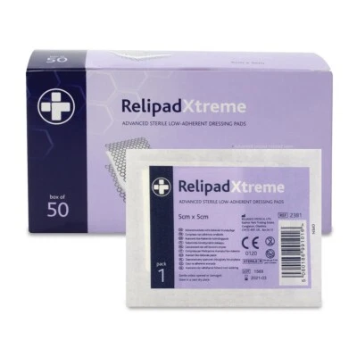 RELIPAD XTREME ALMOHADILLAS ADHERENTES BAJAS AVANZADAS - 5 cm X 5 cm - x 5 almohadillas Foto 1 de 2