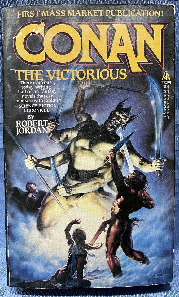 CONAN The Victorious by Robert Jordan 1st Tor Print 1985 - Image 1 of 3