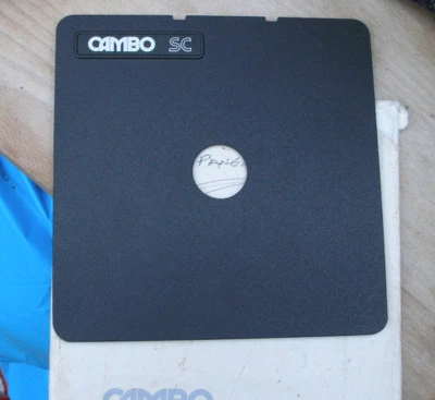 Cambo SC Monorail 162mm flat lens board for compur 00 26.8mm hole 5x4 - Image 1 of 2