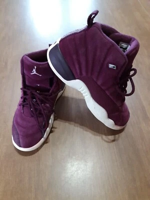 Nike Air Jordan 12 XII Retro Burdeos 151186-617 Talla 3Y 041324 I356T19 Foto 1 de 4
