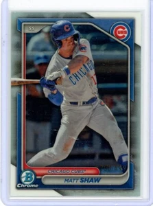 MATT SHAW - Cubs - 2024 Bowman Chrome Prospects Refractor 208/499 #BCP-30 - Picture 1 of 2