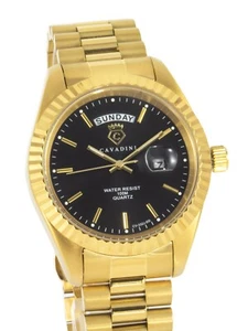 Cavadini Herrenuhr Leonardo CV-332JDD Tag Datum massiv Edelstahl - Bild 1 von 5