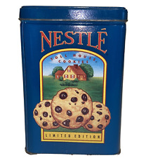 Vintage Limited Edition Nestle Toll House Morsels Empty Decorative Blue Tin