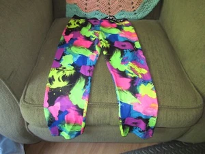 JUSTICE GIRLS TIE DYE LOOK LEGGINGS SIZE 10 PRE-OWNED - Picture 1 of 24
