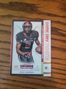 2015 Panini Contenders Draft Picks Game Day Tickets Josh Harper