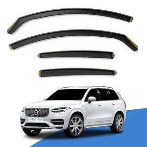 VOLVO XC90 MK2 2015-onwards 5 Door SUV Wind Deflectors 4pc Edgevisors Tinted - Picture 1 of 9