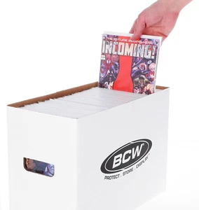 Short Comic Storage Box - 3 Pack | Holds 150-175 Current/Silver Age Comics | Sta - Picture 1 of 12