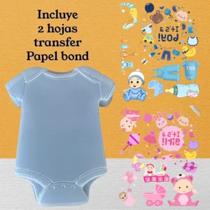 Molde para Gelatina Baby Shower Pañalero con 2 Hojas Transfer Bond Niño y Niña - Imagen 1 de 6