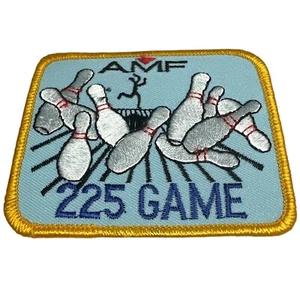 Vintage AMF Bowling 225 Patch - Square 3.5” - Picture 1 of 2