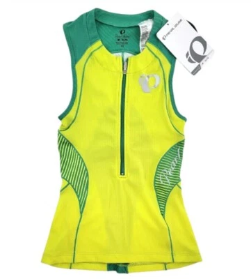 Camiseta para mujer Pearl Izumi Elite In-R-Cool Tri SL talla XS resortes de azufre  Foto 1 de 3