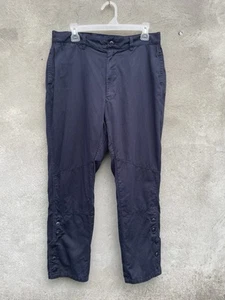 45R/45rpm Women Chino Pant Cotton Black Button and Zip Closure Made In Japan - Picture 1 of 10