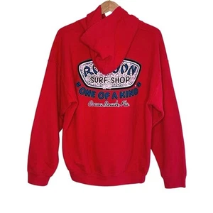 RON JON Surf Shop Coco Beach Florida sudadera con capucha roja talla grande - Imagen 1 de 6