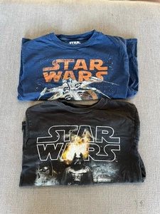Lot Of 2 Star Wars T Shirts Size 5/6 And 7 - Picture 1 of 3