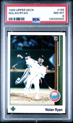 1989 Upper Deck #145 Нолан Райан PSA 8 - Изображение 1 из 2