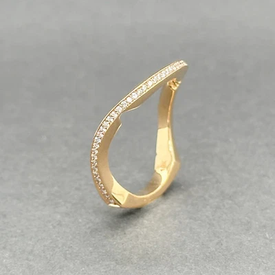 Estate Claude Thibaudeau 18K Rose Gold 0.19ctw Diamond Ring - Image 1 of 4